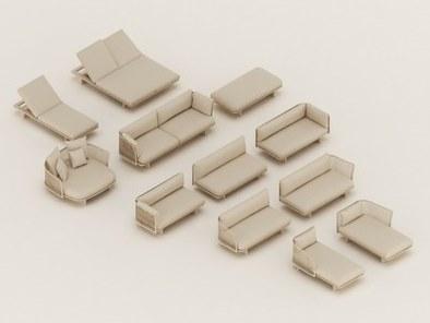 Kettal Садовый лежак из ткани Mesh #17600 - Вид №3