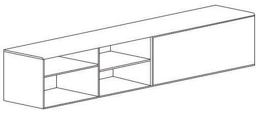 Punt Лакированный буфет с откидными дверцами  Mlm414  - Вид №4