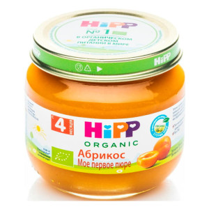 Фруктовое пюре Абрикос с 4 месяцев мое первое пюре HiPP 80 г