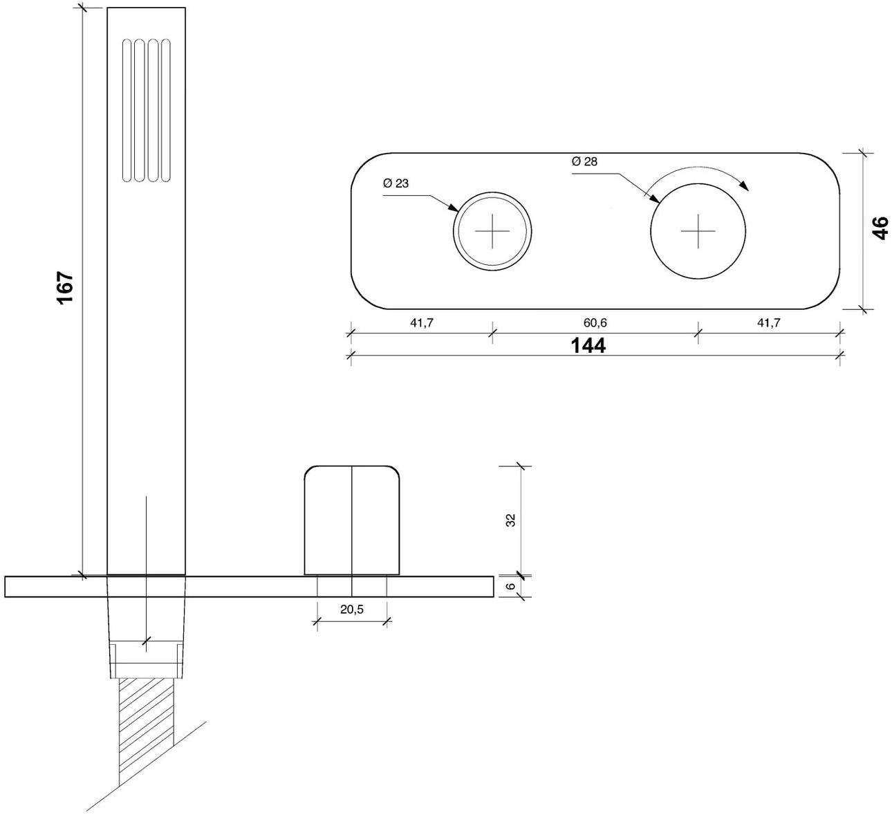 rvb Ручной душ с гибкой пластиной Slide 4515.--.92 - Вид №1