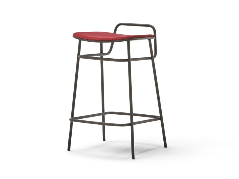 Высокий металлический стул с мягким сиденьем Blasco&Vila Fosca ARCH-00111833 - Вид №3