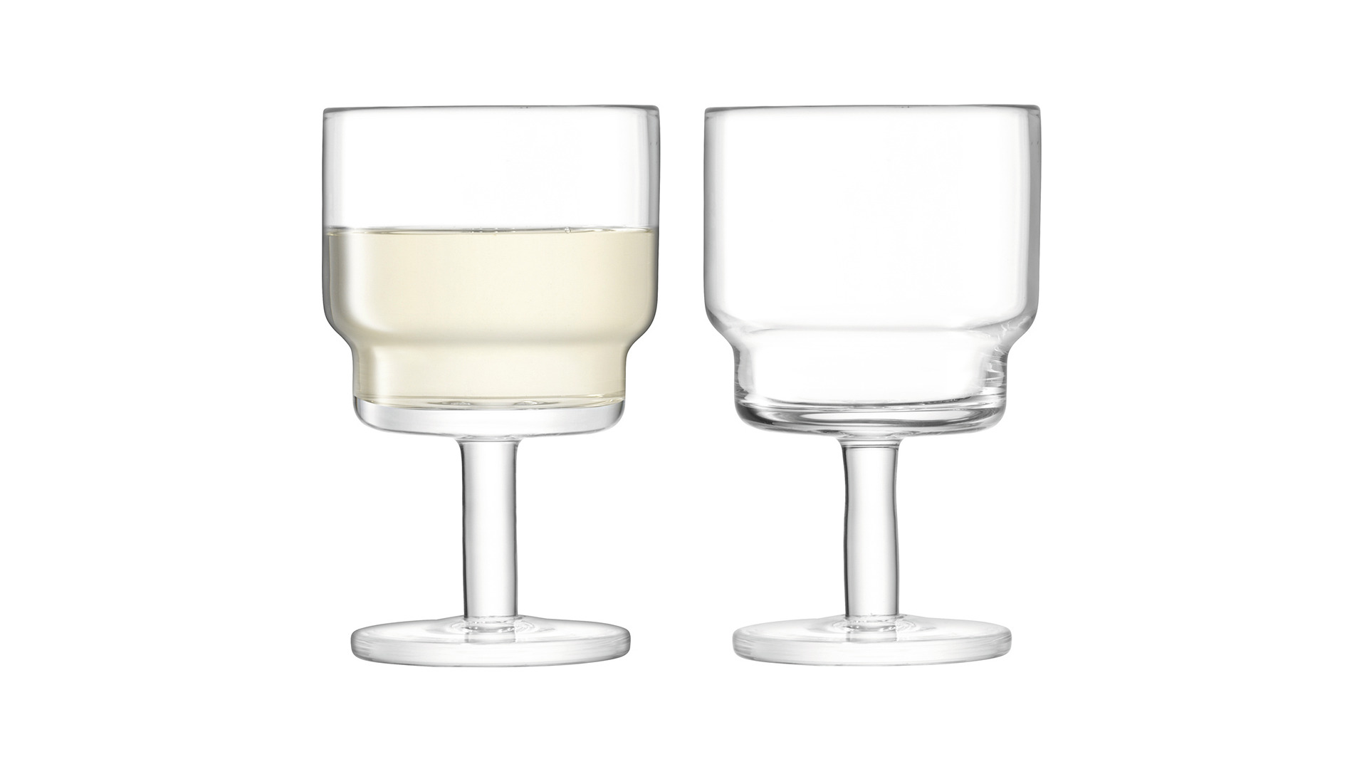 10656165 LSA International Набор бокалов для вина LSA International, "Utility", 220мл, прозрачный, 2шт. Стекло - Вид №1