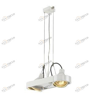 Подвесной светильник белый SLV Aixlight R Duo 159041 SLV ДИЗАЙНЕРСКИЕ, AIXLIGHT R DUO 00-3889638 Белый 