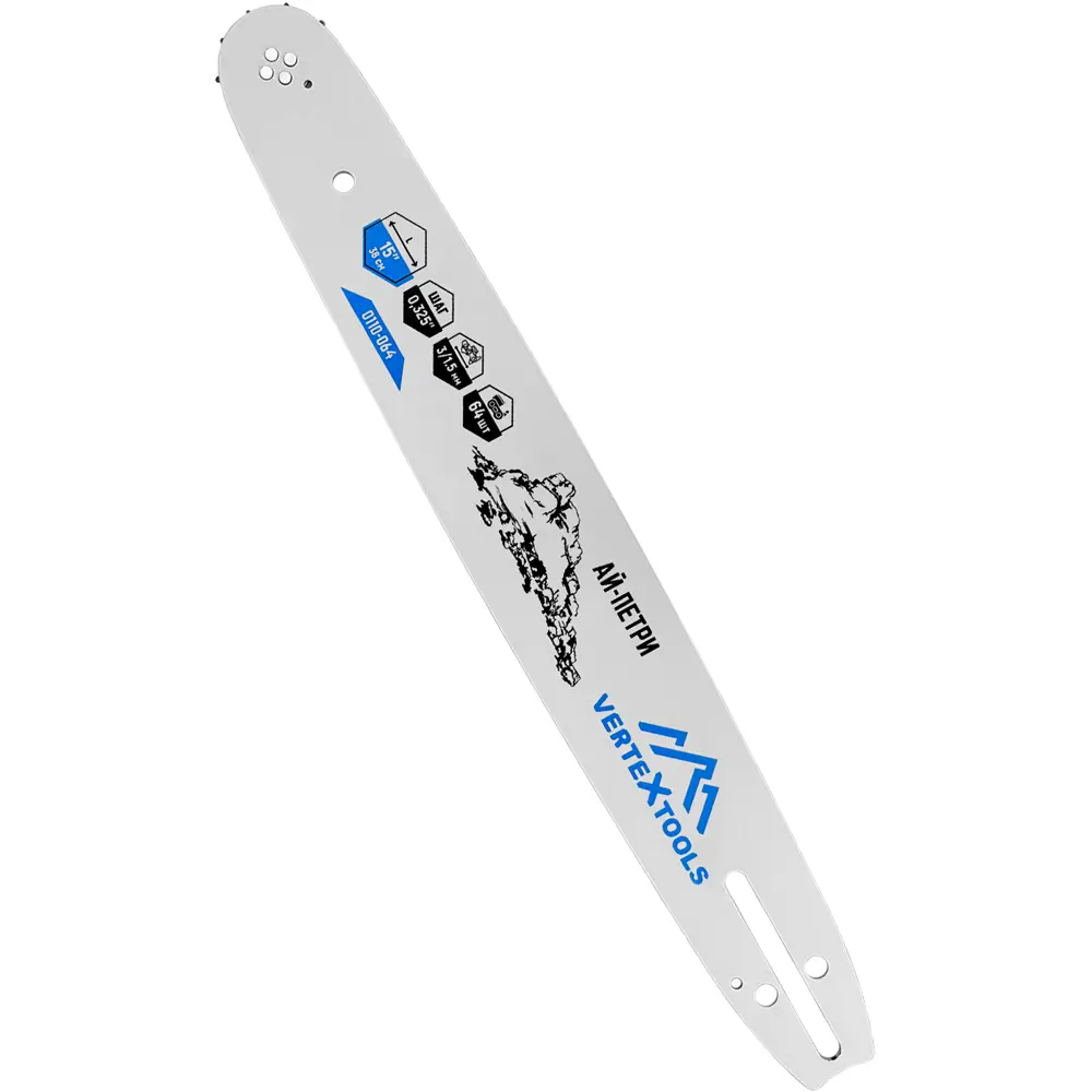 89372633 Шина для цепной пилы Vertextools 0110-064 38 см STLM-0953335 Santreyd 