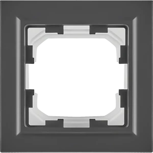 Рамка для розеток IEK Brite 1 пост IP44 графит матовый 87761350
