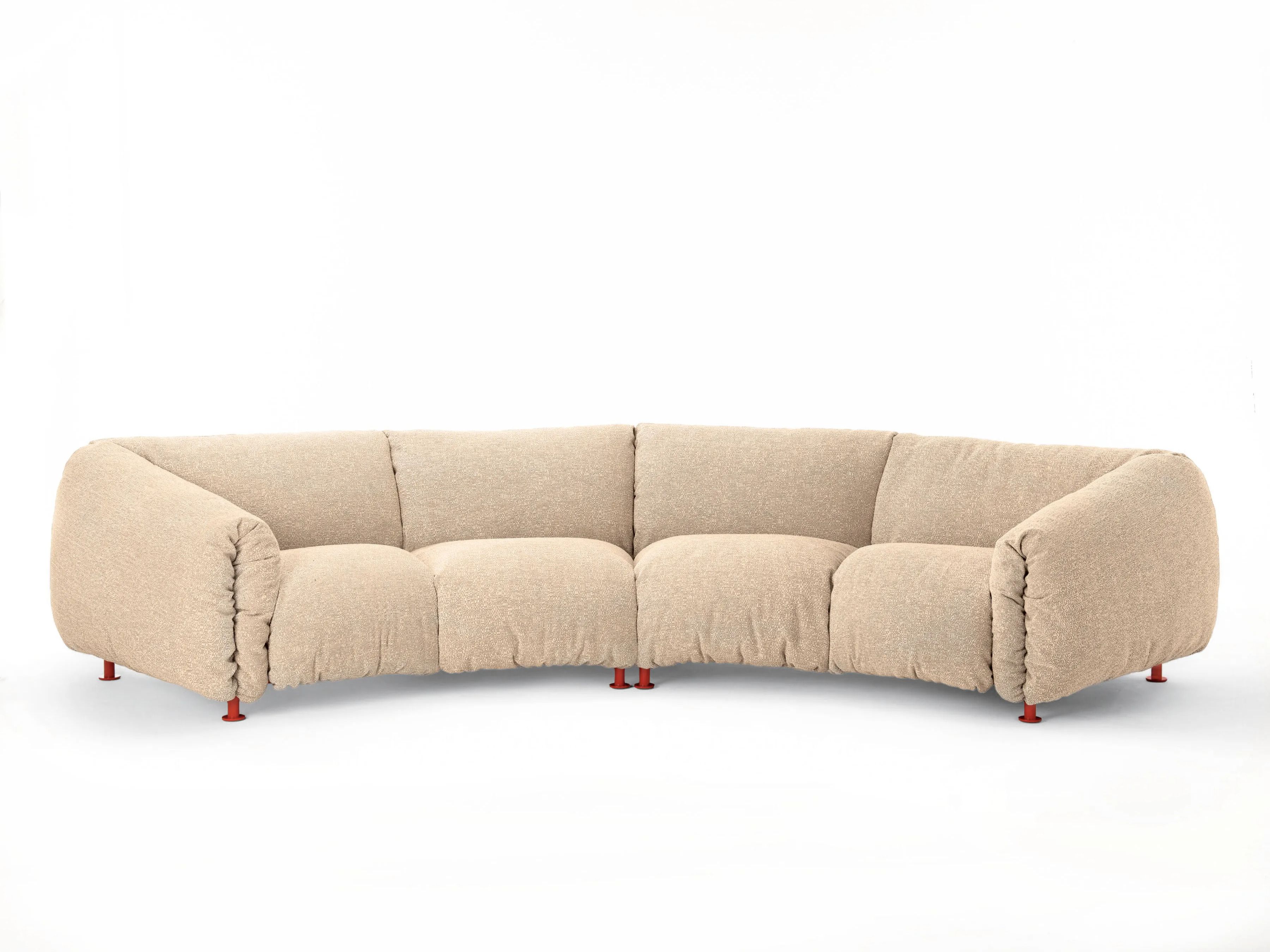 Съемная ткань изогнутый диван Zanotta ZA, ZA ARCH-00038121 - Вид №1