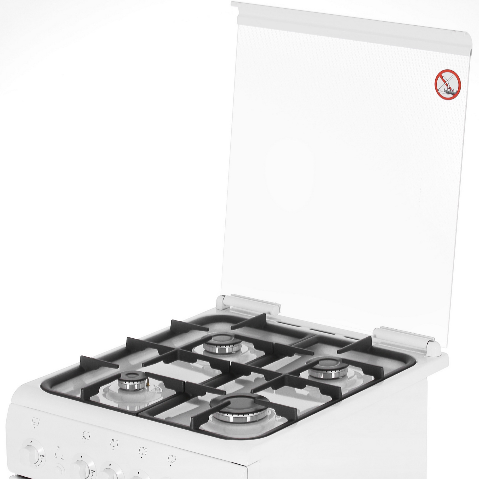 8164047 Газовая плита De Luxe 506040.14Г (КР) ЧР белый STDN-0005482 - Вид №6