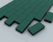 Резиновая брусчатка «кирпич» 40 EcoSpline sun-id-2068842