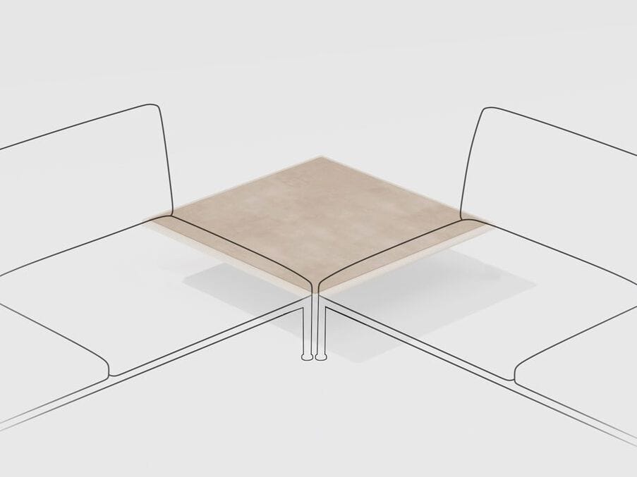 Низкий садовый стол из керамогранита FAST Roè ARCH-00072607 - Вид №1