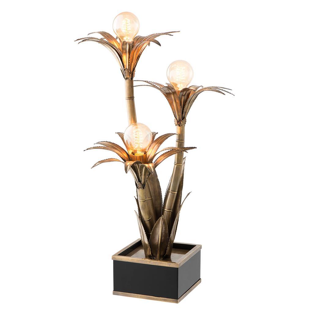 Настольная лампа Palm Springs от Eichholtz 110253 EICHHOLTZ ФЛОРИСТИКА 062060 Золото;прозрачный  - Вид №1