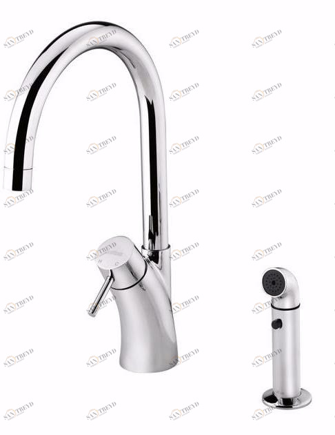 JUSTIME Кухонный смеситель, однорычажный, с вытяжным душем Tai chi 6780-96-82cp