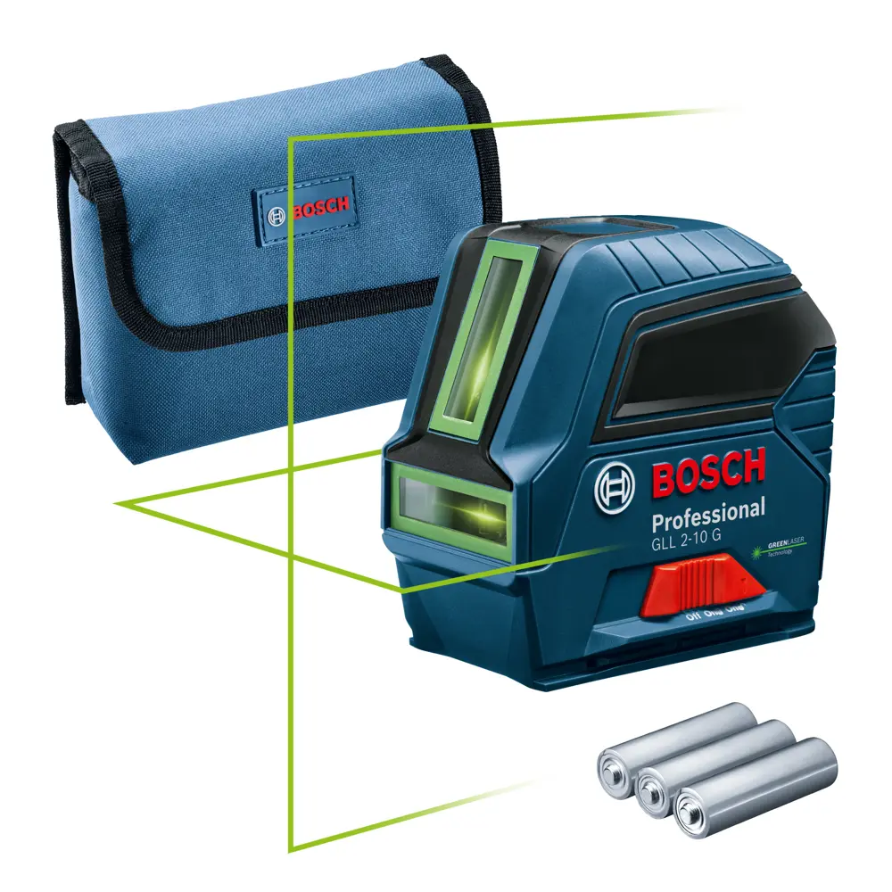Уровень лазерный Bosch Professional GLL 2-10 G 0601063P00, 10 м 84373439 STLM-2122182  - Вид №2