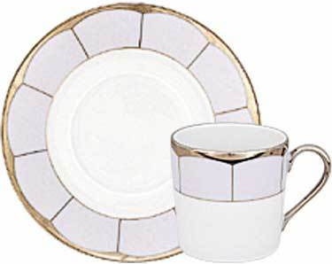 10562023 Haviland Чашка кофейная с блюдцем 110мл "Иллюзион" (лаванда) (дизайнер Барбара Бэрри) Фарфор 