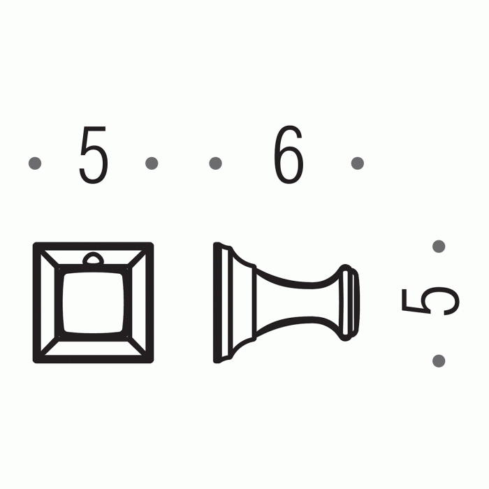 CD97 Крючок (хром) COLOMBO PORTOFINO Colombo Design - Вид №3