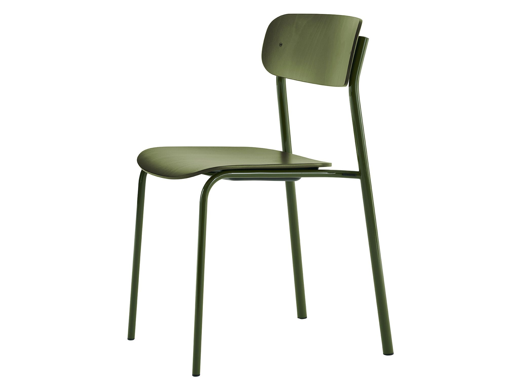 Штабелируемый стул из стали и дерева с открытой спинкой THONET S 243 ARCH-00060338 - Вид №1