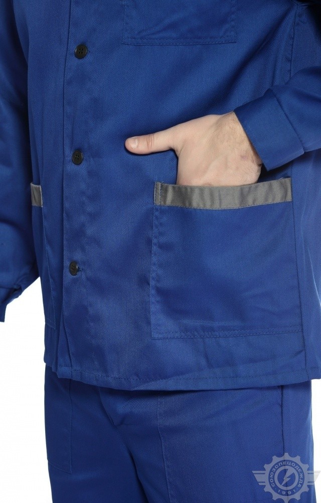 65397 Костюм "Труд" василек-серый  Летняя спецодежда  размер 52-54/182-188  - Вид №11