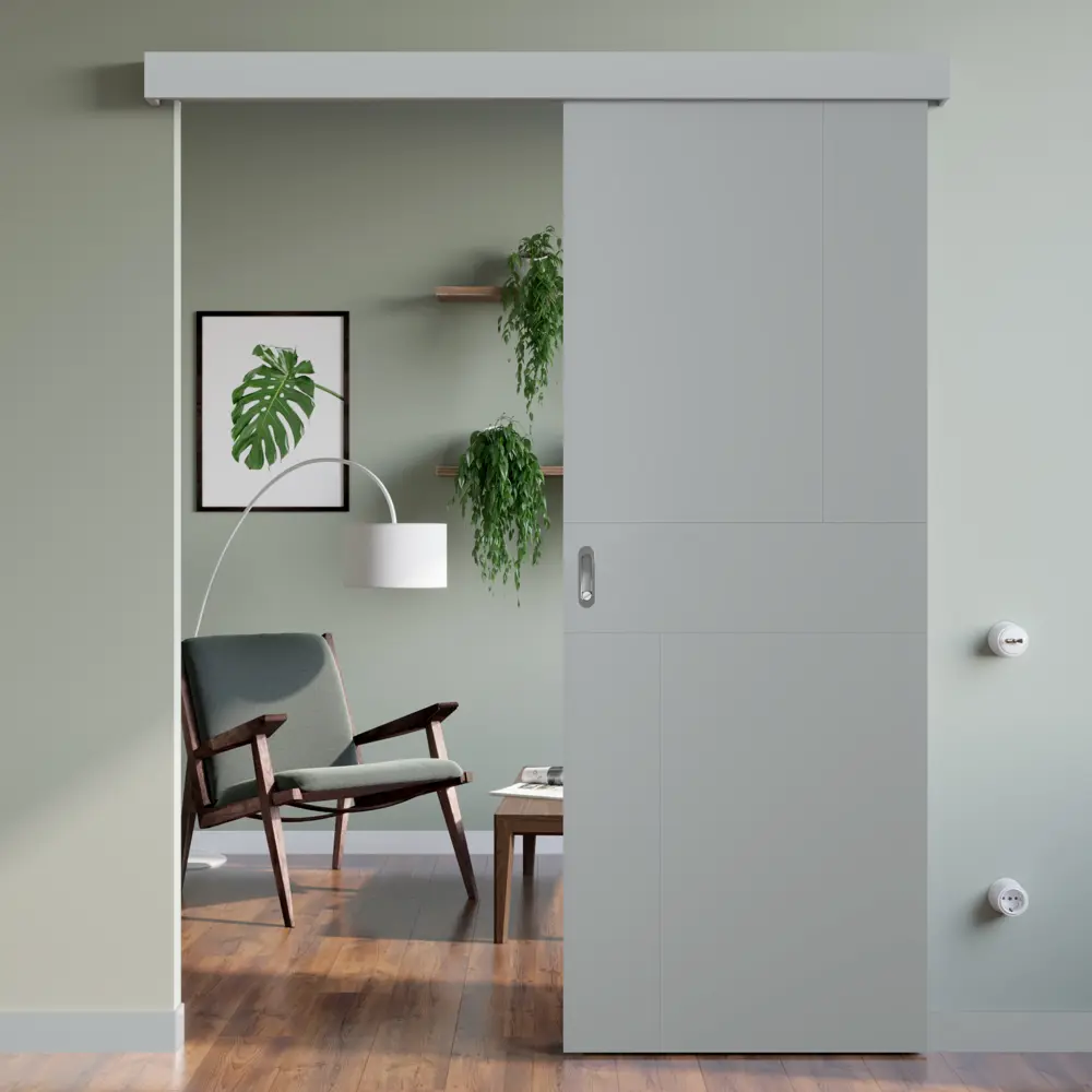 Дверь межкомнатная глухая Лацио 2 90x200 см эмаль серый без замка, без петель 85324569 STLM-2085307 BELWOODDOORS  - Вид №5