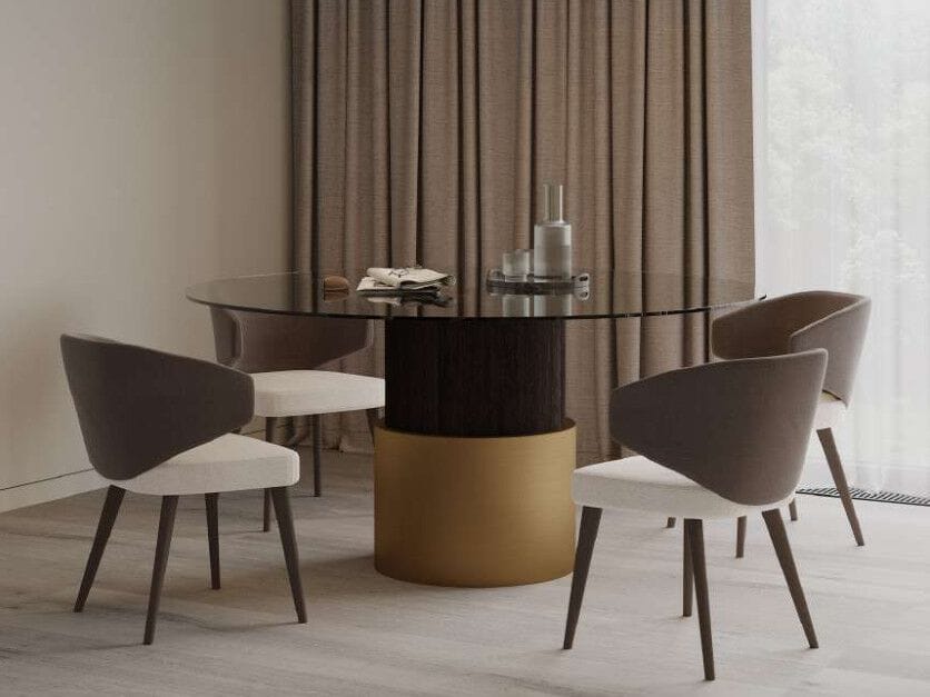 Деревянный мягкий стул с подлокотниками EUPHORIA JUNGLE ARCH-00089289 - Вид №1