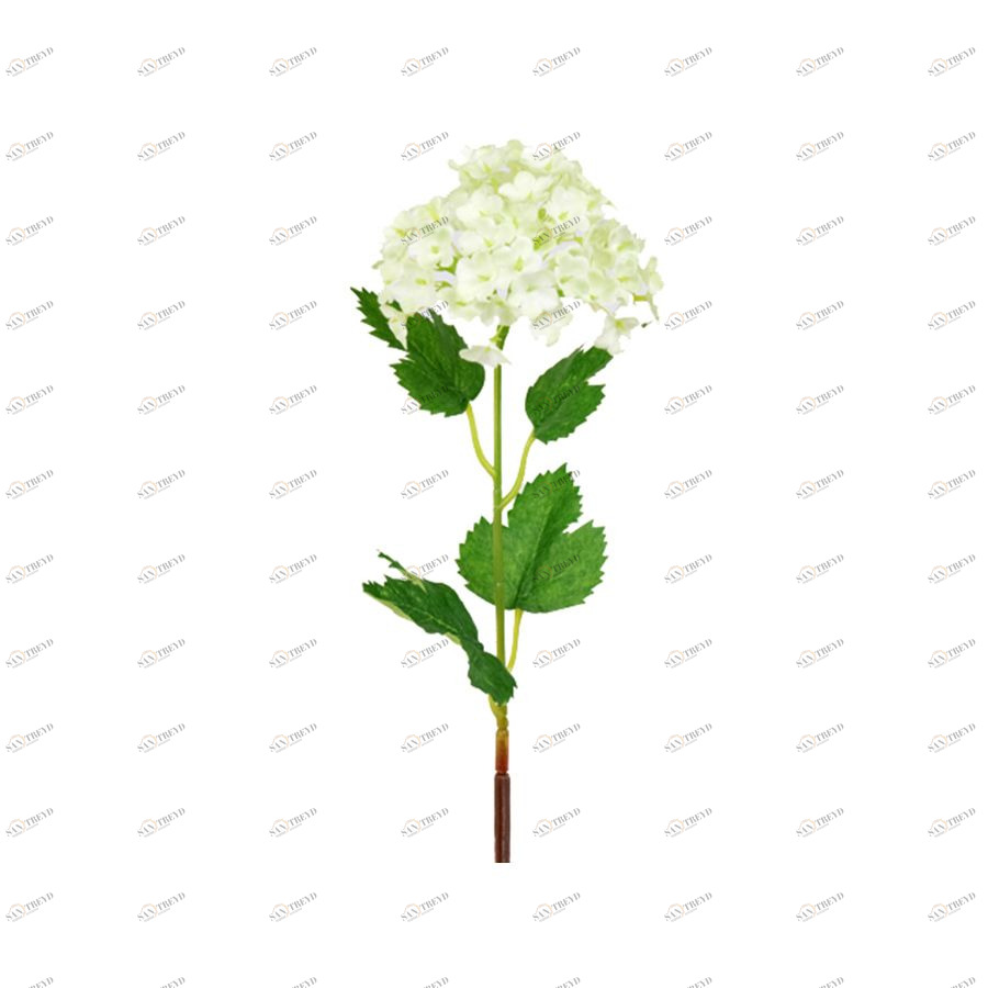 Цветущая калина ветка в интерьер 35 см Mr Plant 252695