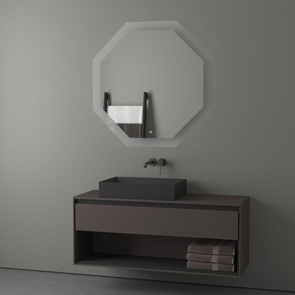 BY 2607 Зеркало с LED-подсветкой 32 W EVOFORM Ledshine - Вид №2