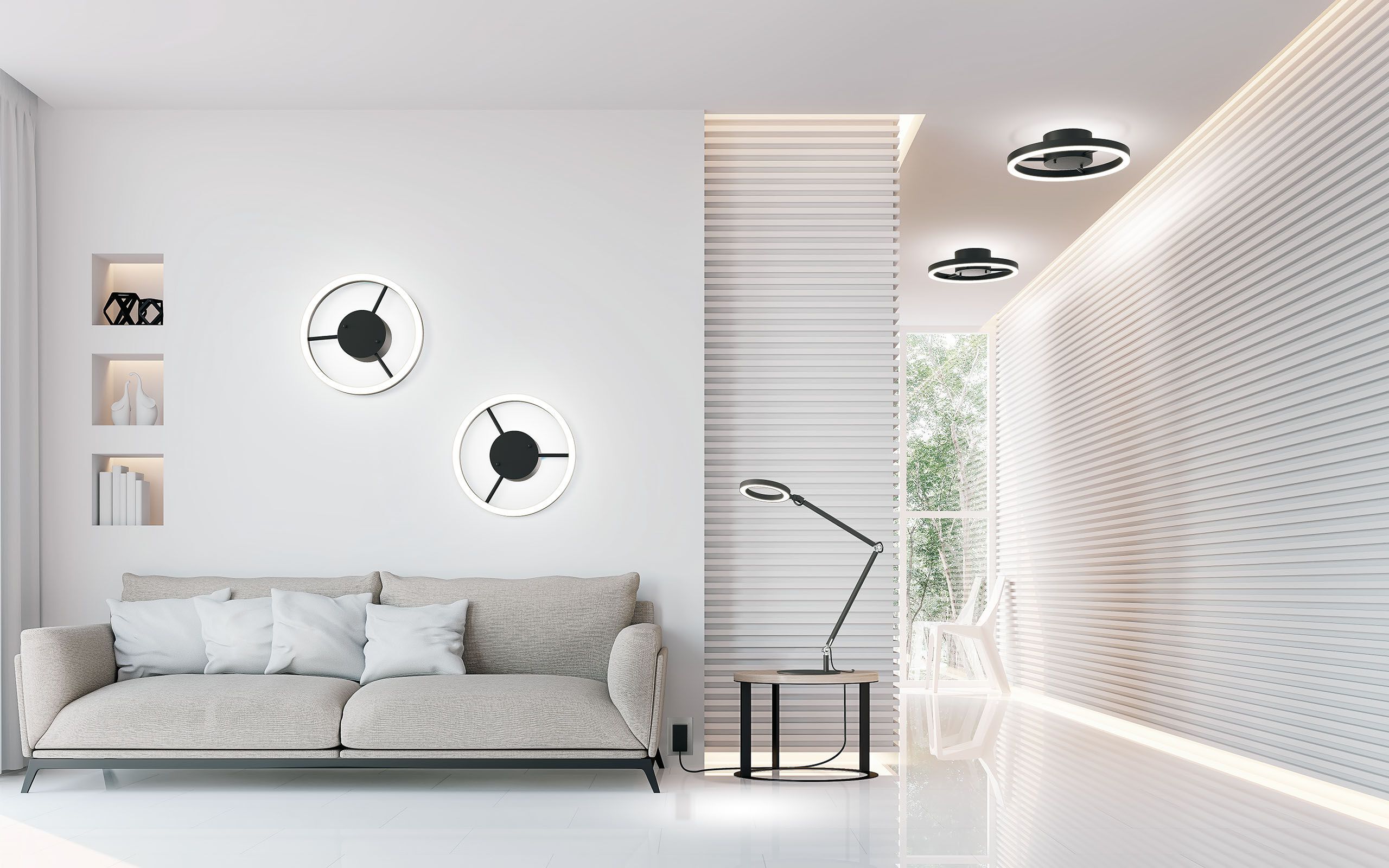 Металлический светодиодный потолочный светильник Valaisin Grönlund WHEELS ARCH-00077500 - Вид №32