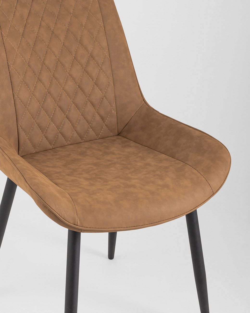 Стул со спинкой коричневый из экокожи "Невада" STOOL GROUP ДИЗАЙНЕРСКИЕ, ИНТЕРЬЕРНЫЕ 00-3946289 Коричневый  - Вид №7