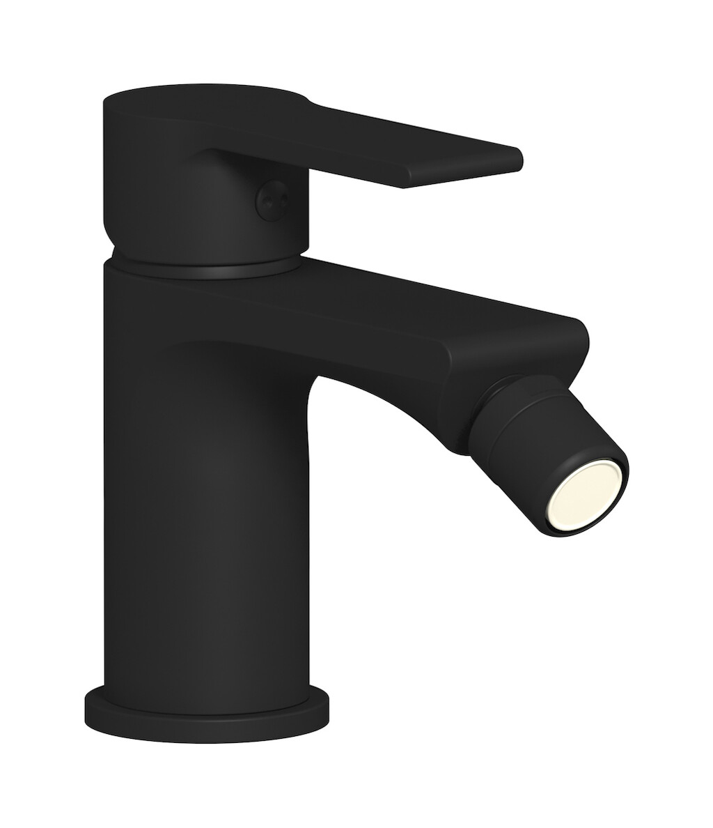 Смеситель для биде на 1 отверстие в комплекте с донным клапаном. WE ARE IB wo205cc Matt Black Whynot