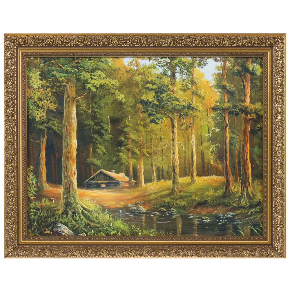 Картина в раме 40x50 см «Домик в лесу» 18853116 STLM-2129165 Santreyd 