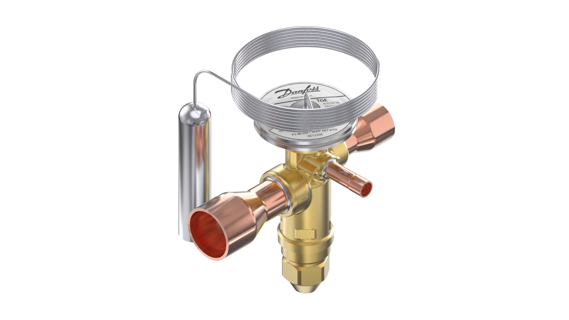 Danfoss TGE — Клапаны терморегулирующие со встроенными клапанными узлами TGE 40-26 Клапан терморегулирующий 067N3135  - Вид №8