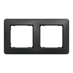 Рамка для розеток и выключателей Schneider Electric Sedna Design 2 поста, цвет антрацит 84828200 STLM-2165109