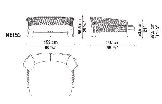 Ткань сад диван B&B Italia Outdoor Erica ' 19 ARCH-00010324 - Вид №1