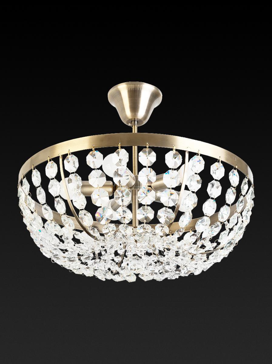 Потолочный светильник Toplight Mary TL1510X-05AB TOPLIGHT MARY BRONZE 202104 Бронза;прозрачный  - Вид №1