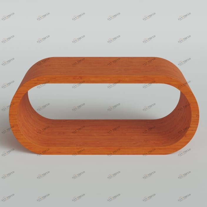 Тумба под телевизор 46х110 см сапеле "Цикл" ODINGENIY  00-3885842 Оранжевый 