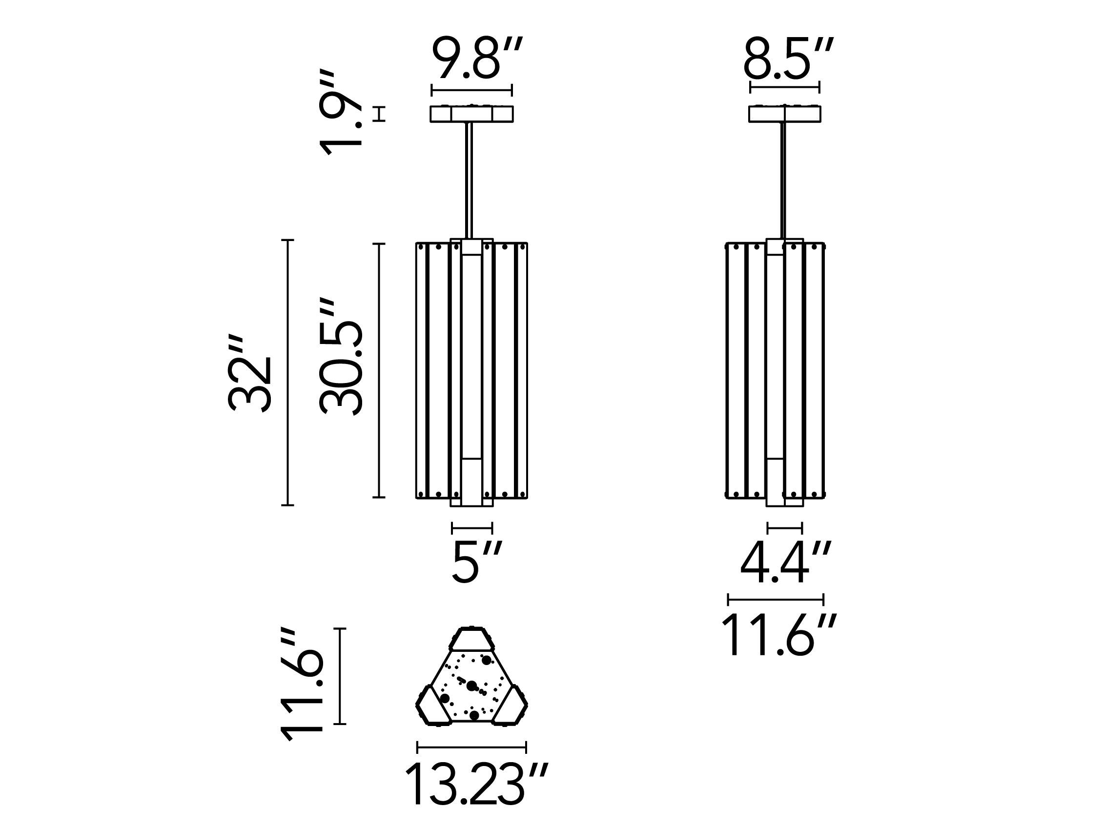 Подвесной светильник из плоского стекла и полированного алюминия Flos Superwire ARCH-00078438 - Вид №3