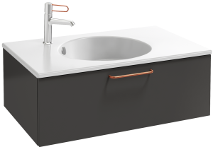 EB2515-R7-E52 Тумба под столешницу 80 см, 1 ящик, бронзовая ручка JACOB DELAFON ODÉON RIVE GAUCHE