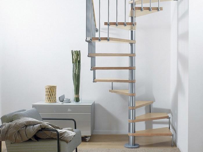 Fontanot Винтовая лестница из стали и дерева с квадратным планом в комплекте Pixima sun-id-1457119 - Вид №3