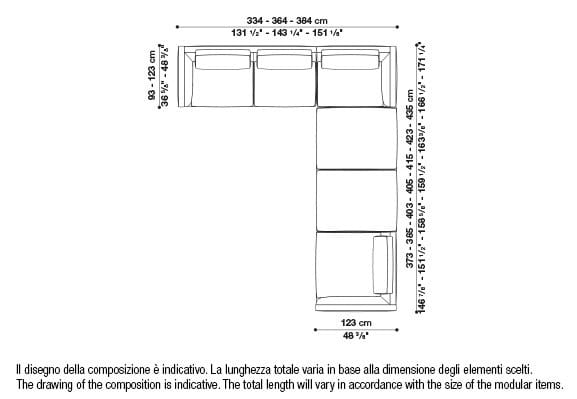 Угловой диван из ткани B&B Italia Ричард ARCH-00040927 - Вид №109