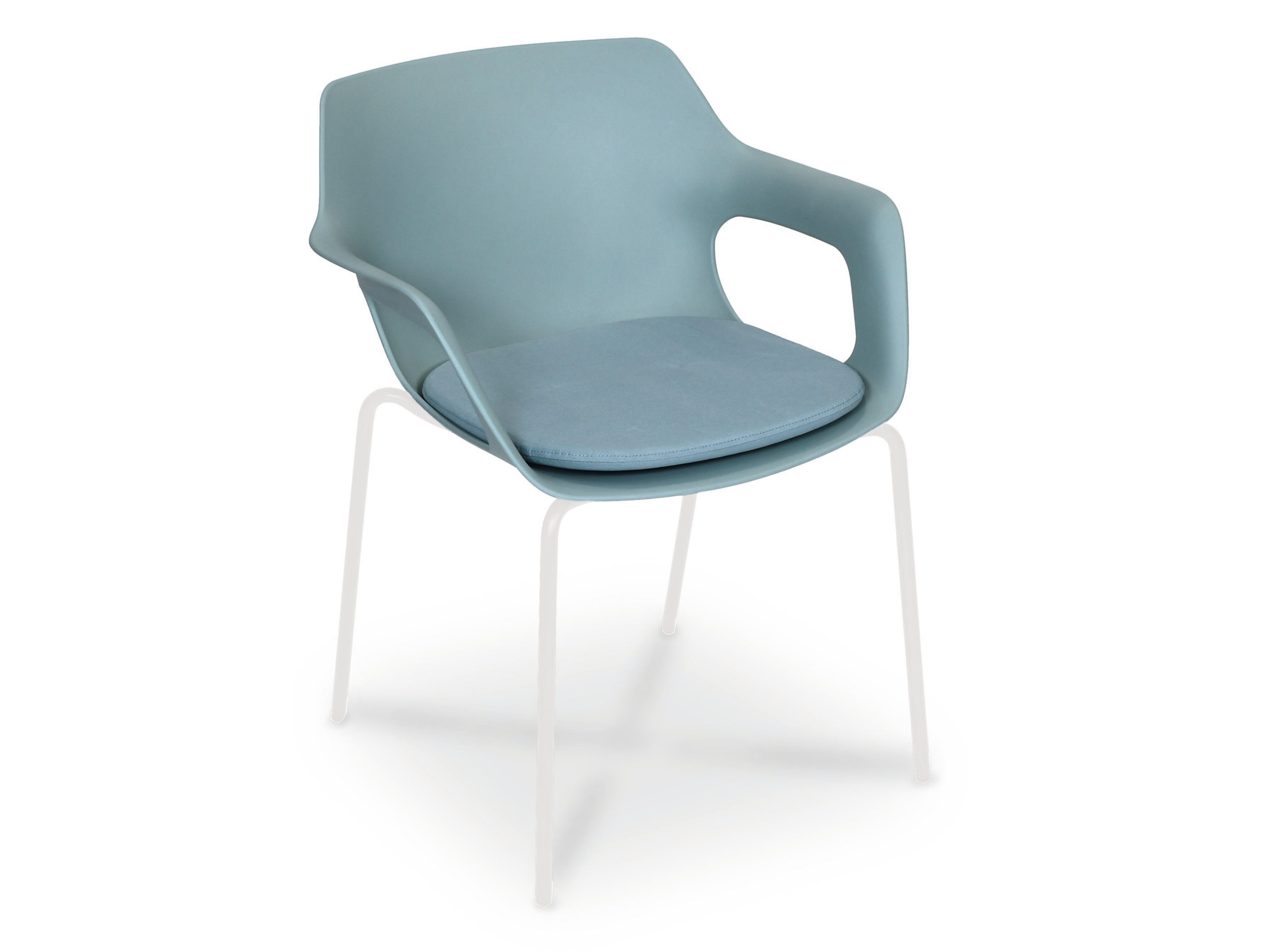 Рециркулированный пластиковый штабелируемый стул с подлокотниками FISCHER MÖBEL Tempus ARCH-00012753