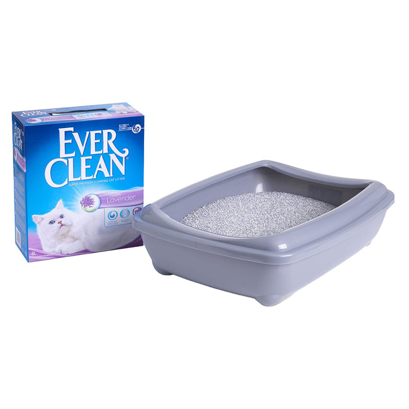 ПР0032245 Наполнитель для кошачьего туалета Lavander комкующийся с ароматом лаванды 6л EVER CLEAN  - Вид №2