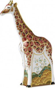 10526290 Royal Crown Derby Пресс-папье Royal Crown Derby "Жираф" 26см Фарфор костяной