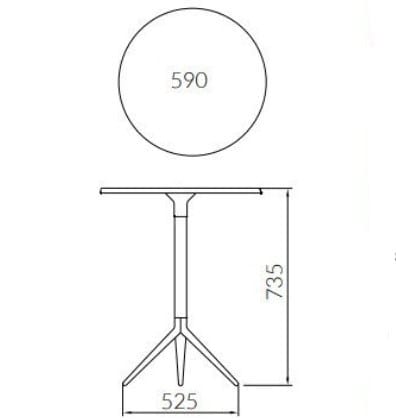 Круглый стол ALMA DESIGN хлопушка ARCH-00075942 - Вид №8
