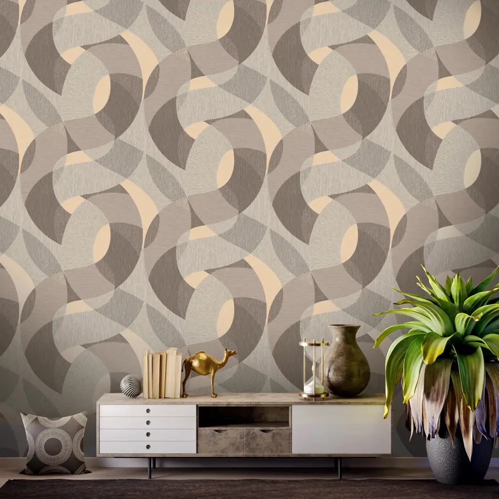 Обои флизелиновые Euro Decor Incas коричневые 1.06 м ED7123-02 88478202 STLM-2006965 - Вид №2