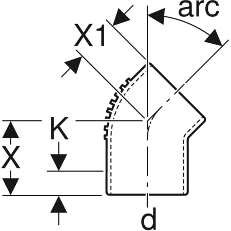 GEBERIT 305.300.14.1 Отвод Geberit Silent-db20  - Вид №2