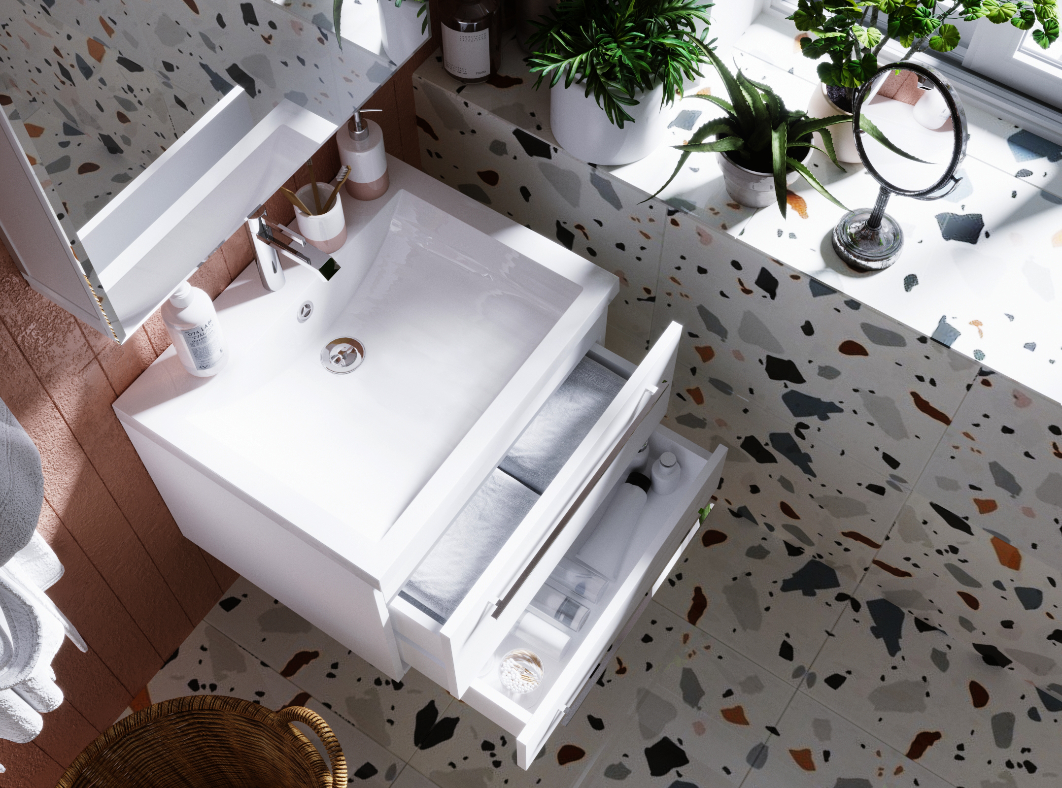 У51038 Тумба без раковины Соната 58П 2я 1 Marka Соната  - Вид №4