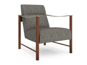 Льняное кресло с подлокотниками