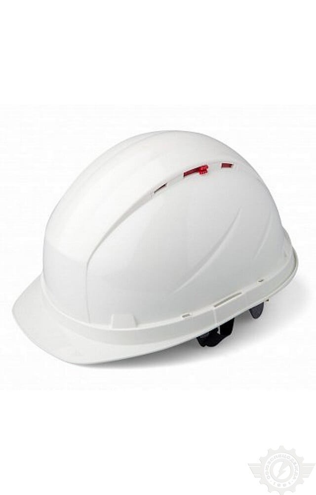 59799 Каска строительная "Биот" с храповым механизмом белая  Средства защиты головы размер Спецодежда 