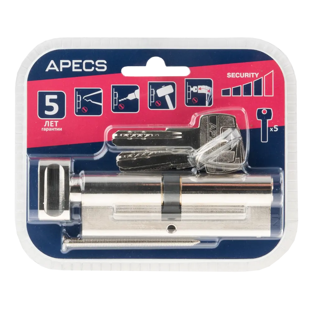 APECS Pro LM-95 Цилиндровый механизм с вертушкой для всех типов дверей 84168076 SM STLM-0899555 - Вид №2
