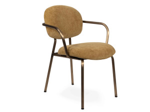 Мягкий тканевый стул с подлокотниками