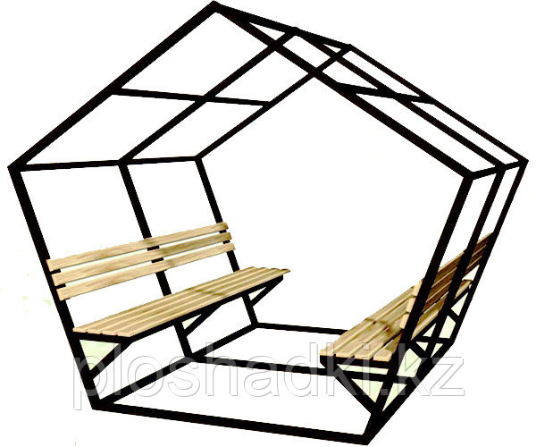 14418 ПЕНТА Glow 01, беседка парковая LAB.Space 