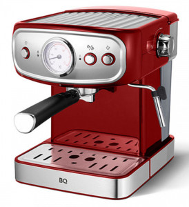 9116149 Кофеварка рожковая BQ CM1006 Red-Steel красный